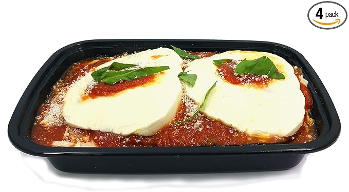 Prepared Fresh Eggplant Parmigiana and Penne with Vodka Sauce Combination - Heat and Serve. 8 pounds