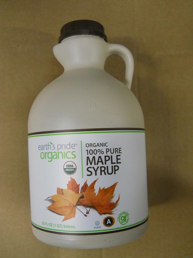 Earths Pride Pure Maple Syrup 32 Oz Organic