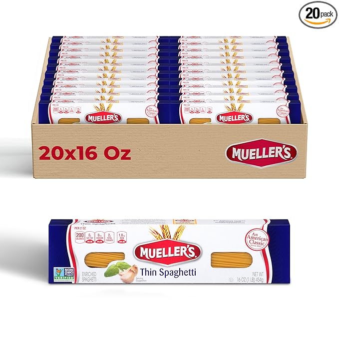 Mueller's Spaghetti Thin 16 Ounce (Pack of 20)