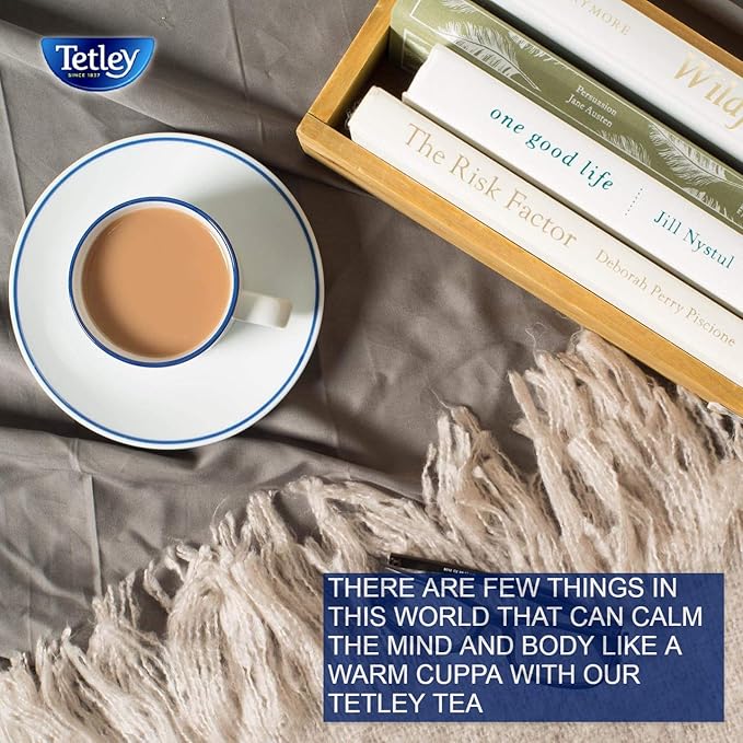Tetley Classic Blend Decaf Premium Black Tea Decaffinated Tea 72 Tea Bags (Pack of 12) Rainforest Alliance Certified