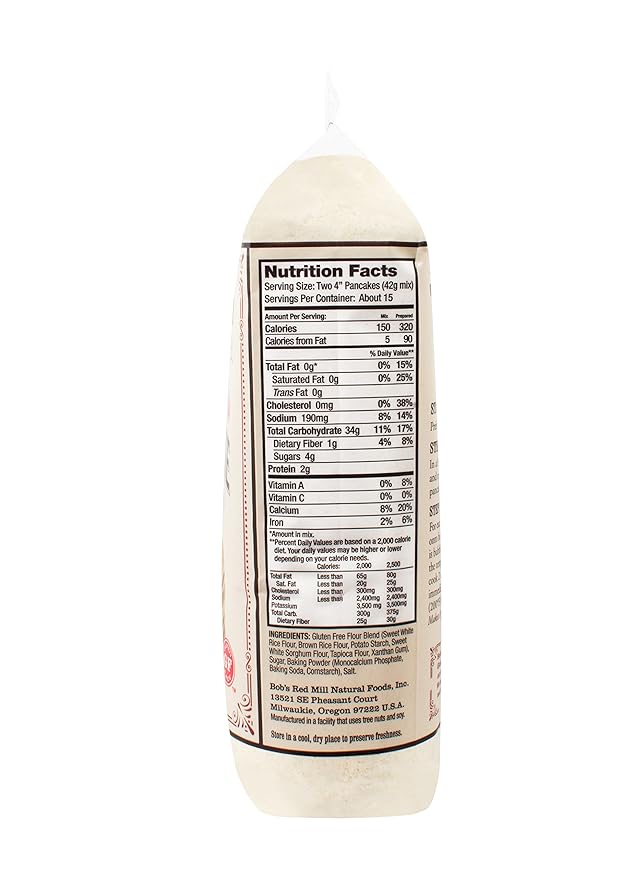 Bob's Red Mill Gluten Free Pancake Mix 22-ounce (Pack of 4)