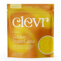 Clevr Blends Turmeric Powder Instant Latte Mix Golden Milk Moon Milk Latte Organic Spices Coconut Superfood Creamer SuperLatte Adaptogens Reishi and Lion’s Mane Mushrooms and Probiotics