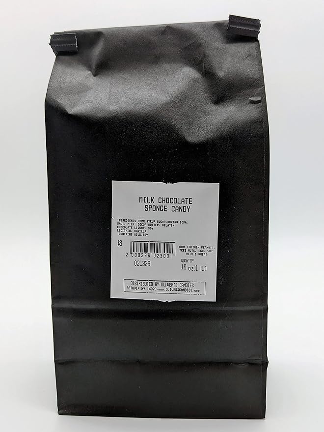 Oliver's Sponge Candy - Milk Chocolate 1 pound