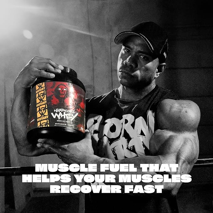 Mutant Hardcore WHEY | 100% Pure Whey Protein | 24g Protein Fast-digesting whey Protein Isolate Plus whey Protein hydrolysate | 70 Servings | 5 LB | Vanilla