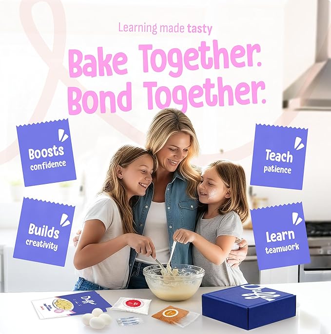 Baketivity x Duff Goldman Gluten Free Baking Kits Bundle Oatmeal Coconut Cookies Sugar Cookies &amp Blueberry Muffins – Family Baking Fun for Kids &amp Parents