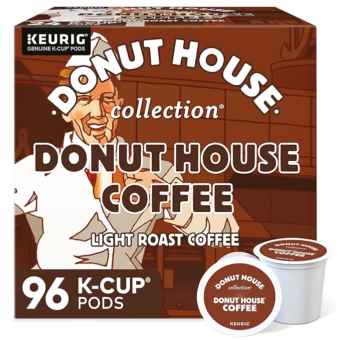 Donut House Collection Donut House Coffee Keurig Single-Serve K-Cup Pods Light Roast Coffee 96 Count