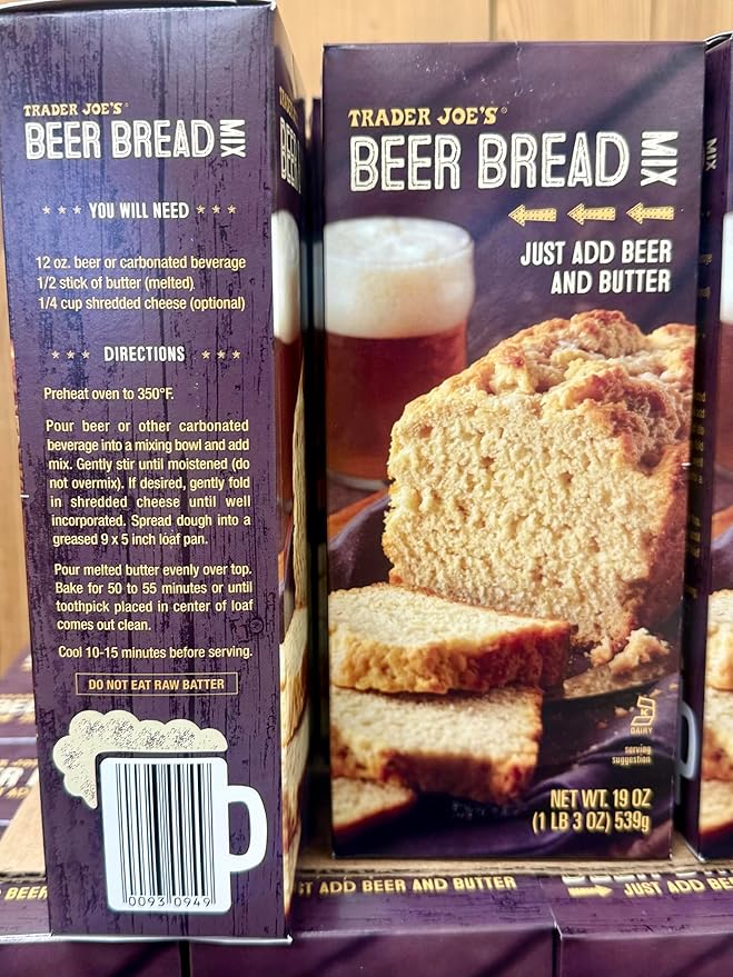 Trader Joe's Beer Bread Mix Just Add Beer and Butter 19 oz