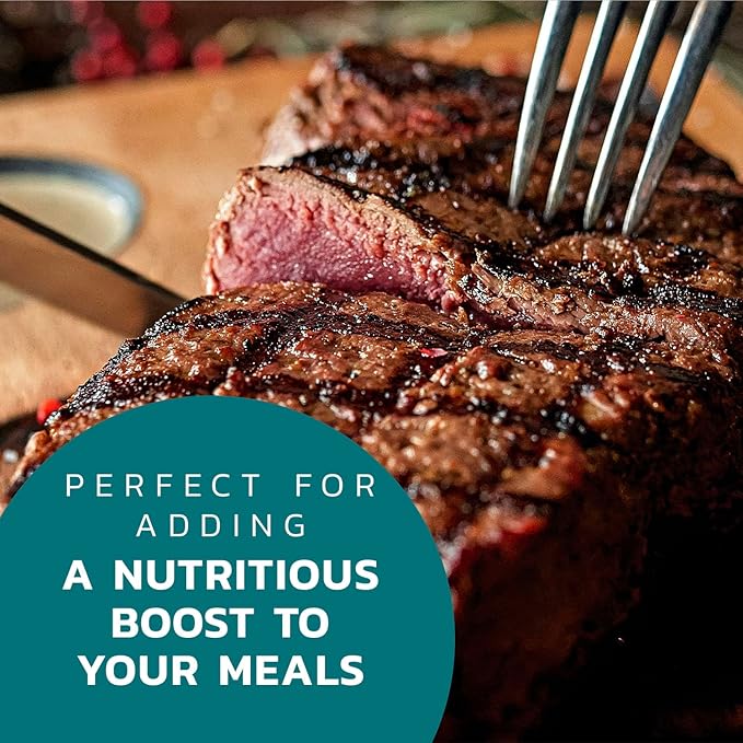 Carnivore Crisps Grass-Fed and Finished Beef and Organ Blend Flour Premium Beef flour for Cooking and Seasoning Rich in Protein Paleo &amp Keto Friendly 6 oz