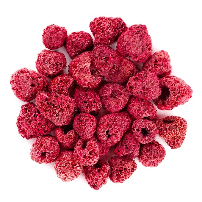 Food to Live Organic Freeze-Dried Raspberries 5 Ounces – Whole Natural Berries No Sugar Added Vegan and Nutritious Snack Perfect for Smoothies and Baking Non-GMO Kosher Bulk