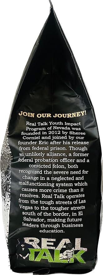 Tesoros Del Pais El Salvador Fresh Light Roast Whole Bean Coffee. 1 Kilogram (35 Ounce) Bag. High Altitude Single Origin Specialty Coffee. Benefits Real Talk Youth Impact Program