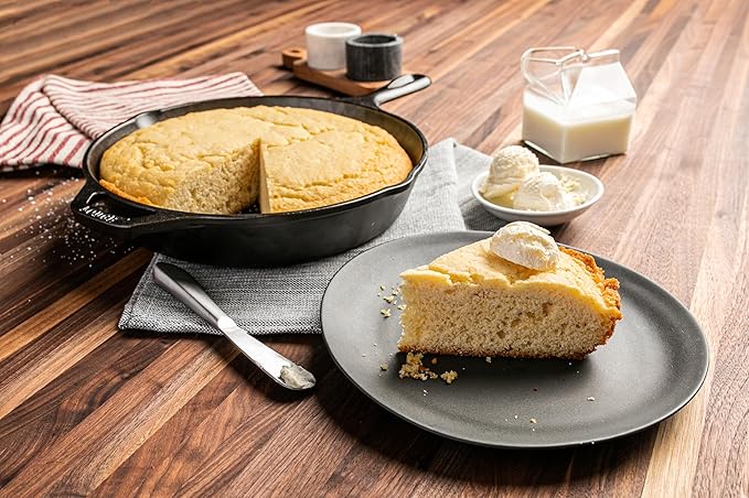 Lodge Cast Iron Skillet Cornbread - Pair with Cast Iron Skillet Wedge Pan Cornstick Pan or Muffin Pan Quality Ingredients (8 Pack) - True Southern