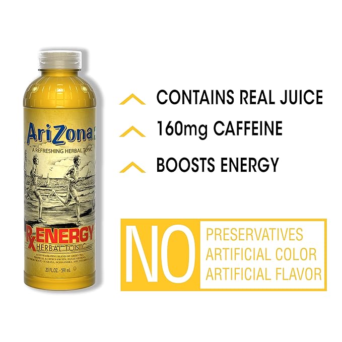 AriZona Rx Energy 20 Fl Oz (Pack of 24)