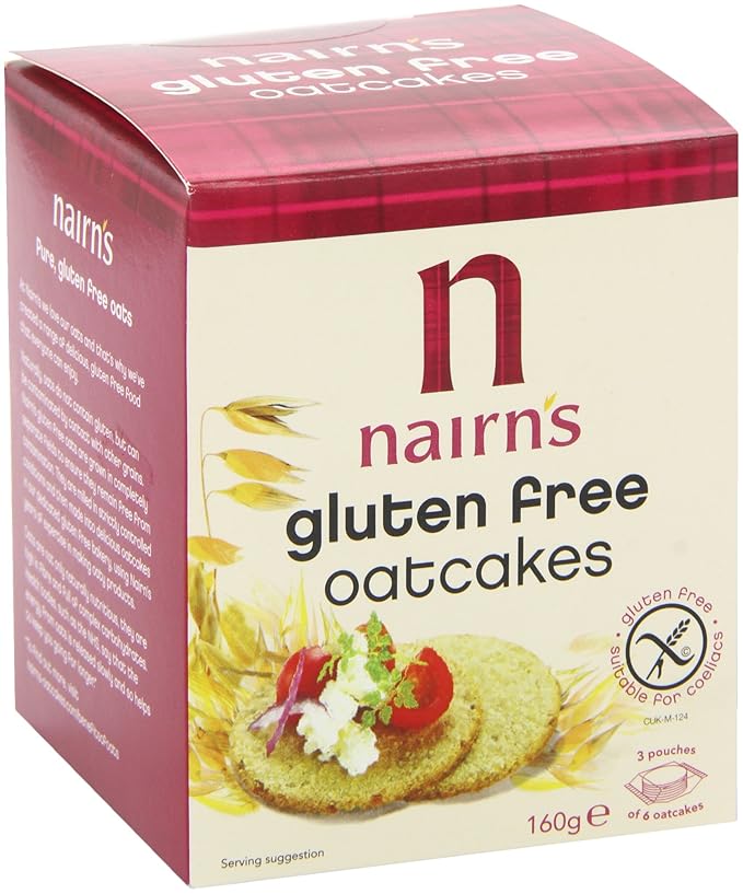 Nairns Gluten Free Oatcakes 160 g (Pack of 12)