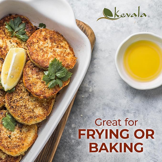 Kevala Canola Oil - Delicate Oil for Cooking and Baking with Mild Scent and Flavor Made with Carefully Selected non-GMO Seeds Great for Frying Crispy Snacks and Making Pasta Sauces 128 fl oz 1 gal
