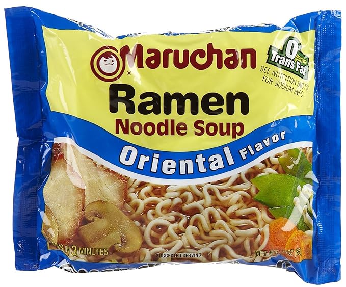 Nissin TOP Ramen Noodle Soup ORIENTAL Flavor with Og Trans FAT for Best in Ramen Instant Noddle Soup- 24 Pack of 3 Oz Bags