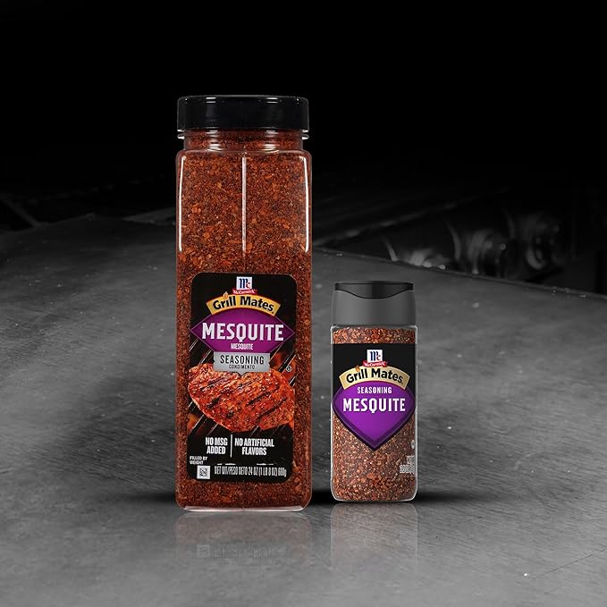 McCormick Grill Mates Mesquite Seasoning 24 oz - One 24 Ounce Container of Mesquite BBQ Spice Versatile Use in Marinades Meats Dressings and More