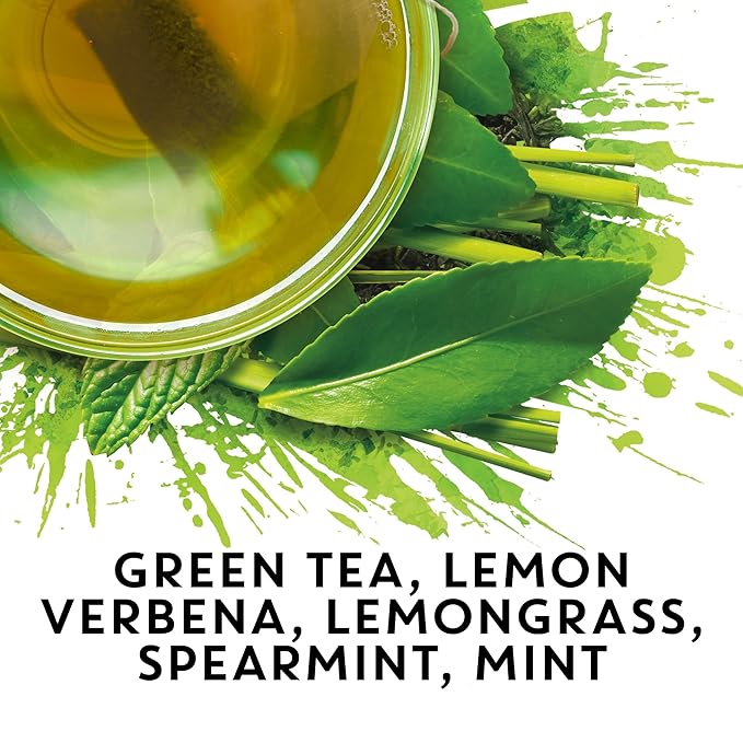 TAZO Organic Zen Green Tea Bags Caffeine Free Tea with Refreshing Lemongrass &amp Spearmint 144 Total Tea Bags (36ct - Pack of 8)