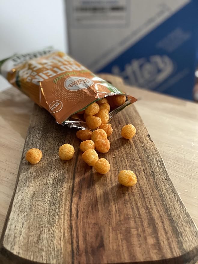 Better Than Good Savory Keto Gluten-Free Jalapeno Cheddar Protein Puffs (12-Pack) - Paleo Low Sugar Low Calorie Diabetic Friendly Snacks | 16g Protein &amp 2 Servings of Fruits &amp Veggies