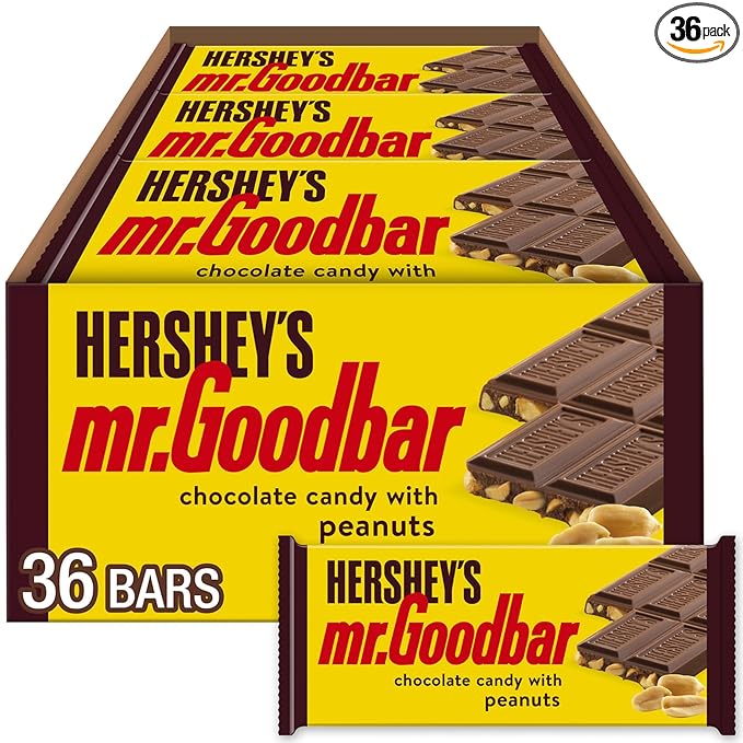 HERSHEY'S MR. GOODBAR Chocolate with Peanuts Candy Bars 1.75 oz (36 Count)