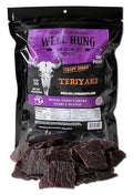 Well Hung Meats Teriyaki Beef Jerky One Pound Resealable Craft Jerky Bag (16oz)