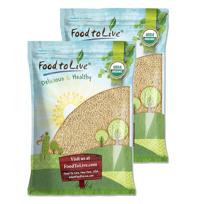 Food to Live Organic Steel Cut Oats 25 Pounds — 100% Whole Grain Irish Oats Non-GMO Cereal Non-Irradiated Vegan Bulk Product of the USA
