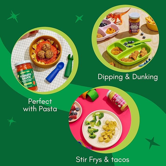 Beyond the Bib - Toddler and Kids Healthy Meal Sauces and Dips - Made with Vegetables No Added Sugar No Salt No Artificial Ingredients - Ready to Eat - For 24+ Months (Tomato Thai Coconut Sweet M