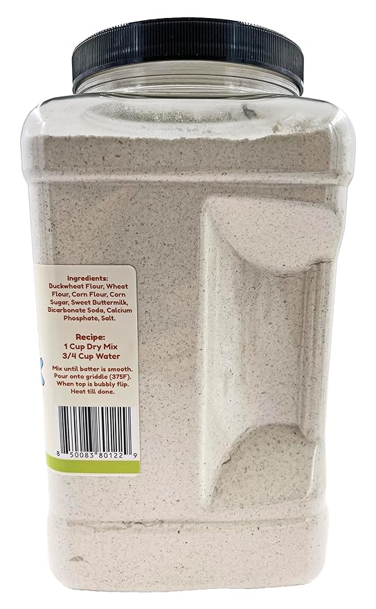 Buckwheat Pancake Mix | Earthy and Nutty Flavor | By Dasher's Spice &amp Beans | 5 lb.