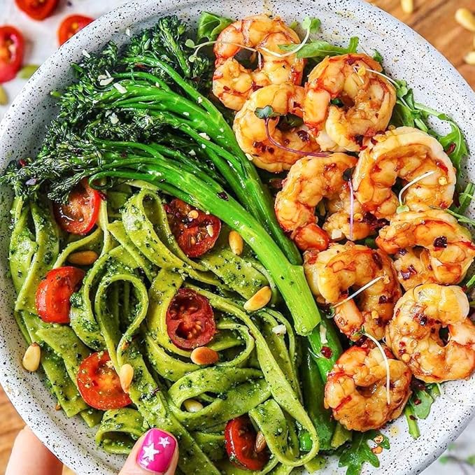 Gluten-Free Pasta Spinach Fettuccine Fresh Brown Rice Noodles Cook in Just 3 Minutes by Taste Republic Frozen 9oz (6 pack)