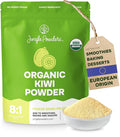 Jungle Powders Organic Kiwi Fruit Powder 5 Ounce Bag Freeze Dried Kiwi Organic Smoothie 3rd Party Lab Tested Kiwis No Added Sugar Whole Fruit Powder for Baking Flavoring Freeze Dry Extract for Baking