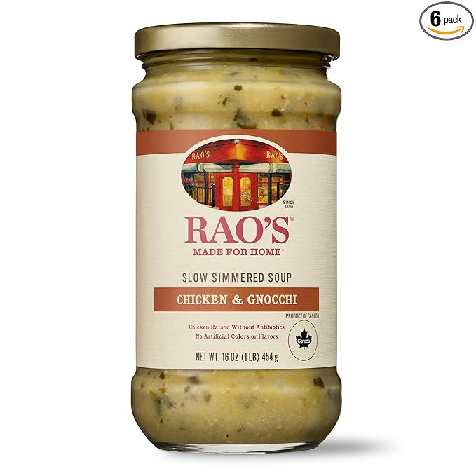 Rao's Homemade | Chicken Gnocchi Soup | 16oz | Pack of 6
