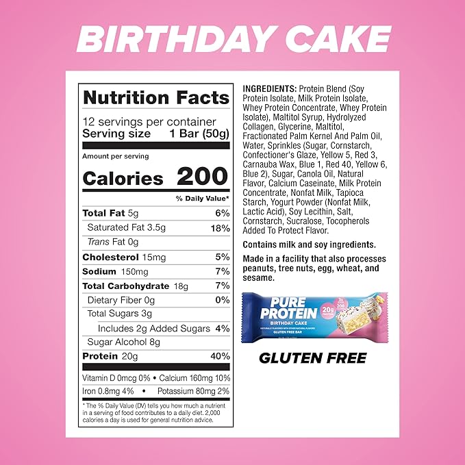 Pure Protein Bars High Protein Nutritious Snacks to Support Energy &amp Bars High Protein Nutritious Snacks to Support Energy Low Sugar