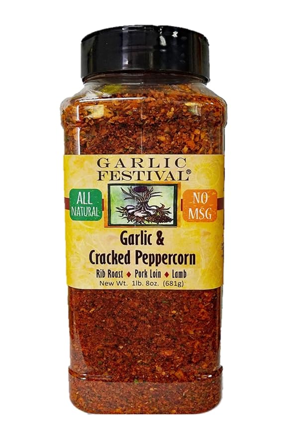 Garlic Festival Foods Garlic &amp Cracked Peppercorn 24 oz.