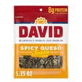 DAVID Roasted and Salted Spicy Queso Jumbo Sunflower Seeds Keto Friendly 5.25 oz 12 Pack