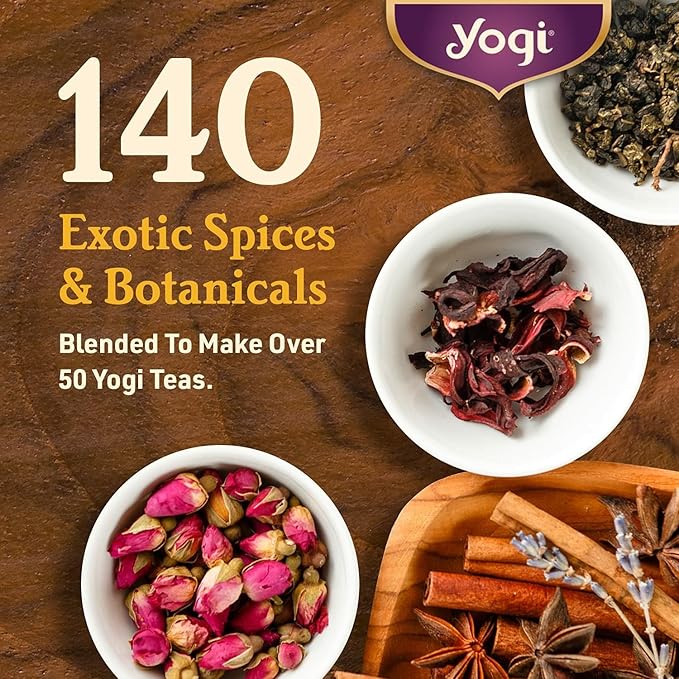 Yogi Tea Elderberry Lemon Balm Immune &amp Stress Tea - 16 Tea Bags per Pack (6 Packs) - Organic Immune Support Tea - Includes Ashwagandha Root Lemon Balm Leaf Lemongrass Licorice Root &amp More.
