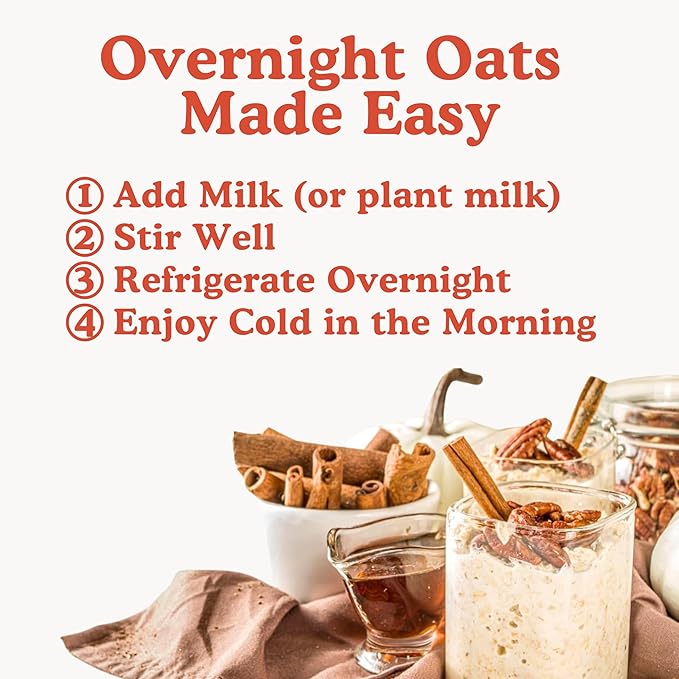 Earnest Eats Superfood Oatmeal – Maple Almond Cinnamon – Vegan Gluten-Free 6g Plant Protein 4g Fiber No Added Sugar 48 Servings Total (6 Pack)