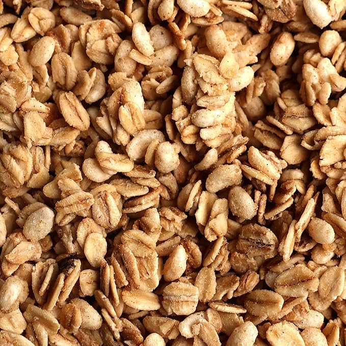 Grandy Organics Vanilla Cinnamon Granola 10 Pound Bulk Bag Certified Organic Gluten Free Non-GMO Kosher Plant Based Protein Granola
