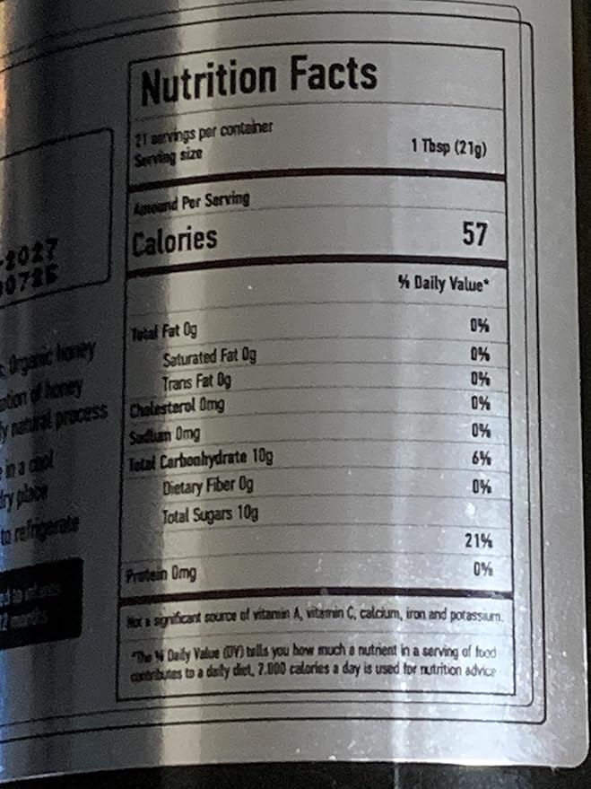 Wild Forest Premium Organic Honey 100% Raw Unheated (Wild Oak Heather Chestnut etc... A whole mountain in a Jar...) 440gr/15.51oz