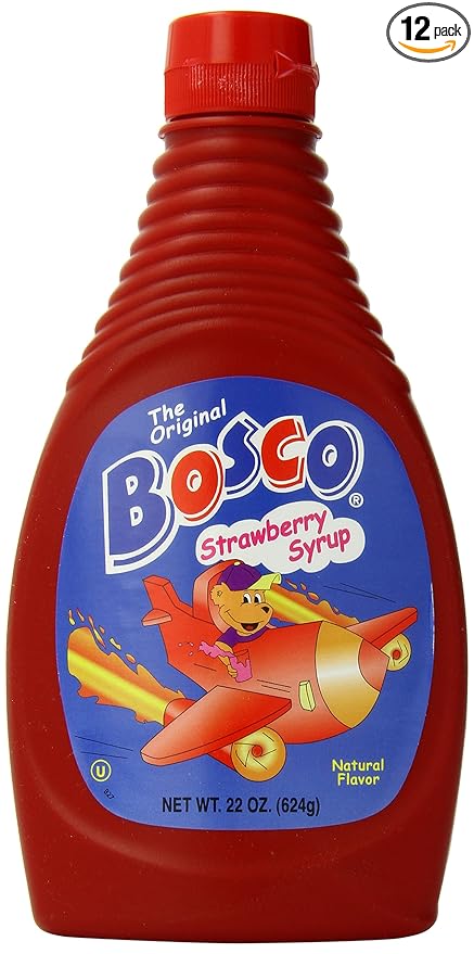 Bosco Syrup Strawberry 22 Ounce (Pack of 12)