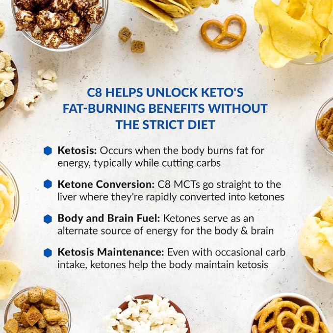 BioTrust Keto Elevate – C8 MCT Oil Powder – Ketogenic MCT Coffee Creamer Keto Coffee Creamer – Clean Energy Mental Focus Clarity –100% Caprylic Acid MCT Powder Non-GMO(French Vanilla 20 Servings)