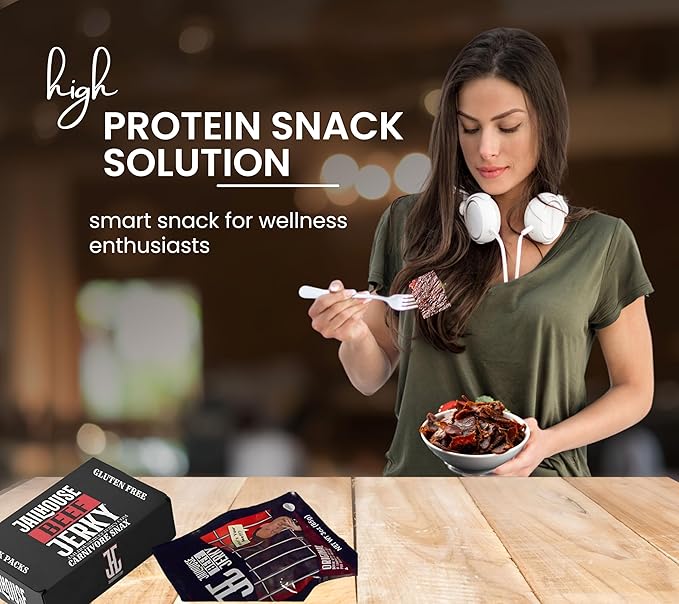 JailHouse Beef Jerky Honey Glaze | High-Protein Snacks for adults Gluten-Free Jerky Fuel for Active Lifestyles | Uncut Mob Taste | Your Poker Table Carnivore Snax | The Perfect Gourmet Gift for Men