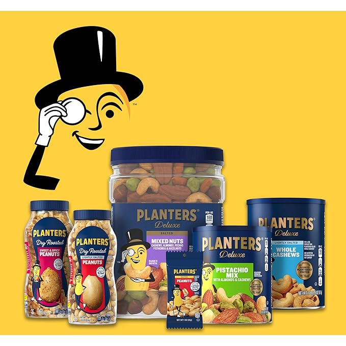 PLANTERS Lightly Salted Cashew Halves &amp Pieces 14 oz Canister (Pack of 3) Cashews Roasted in Peanut Oil with Sea Salt Snacks for Adults Resealable Lid for Long-Lasting Freshness Kosher