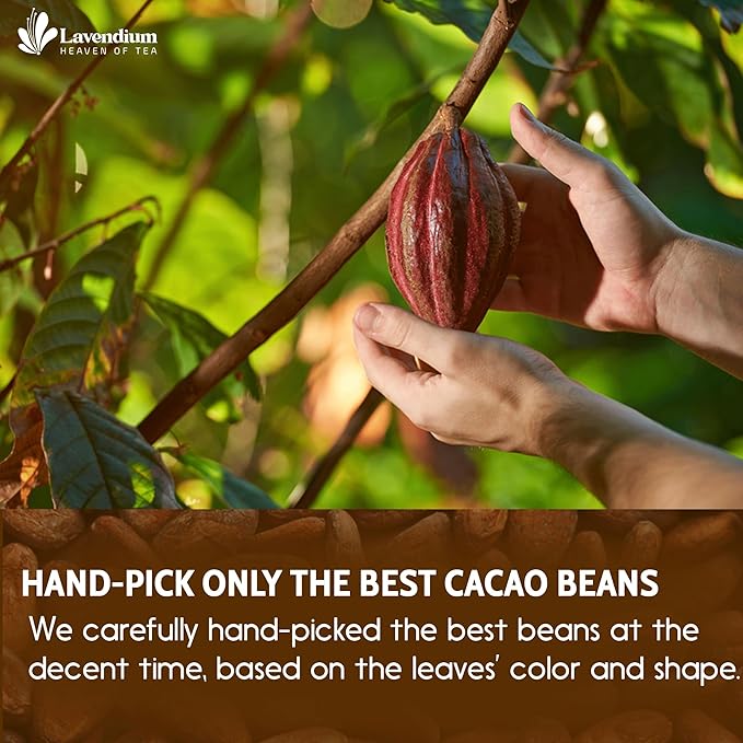 Lavendium 25oz (1.56 lbs) Cacao Powder 100% Natural &amp Pure Unsweetened Rich Chocolate Flavor Perfect for Baking &amp Smoothies No Additives No Gluten Vegan