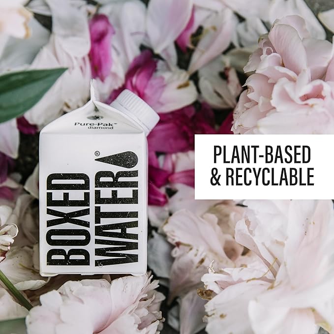 Mini Boxed Water (8.4 oz. 24 Pack) – Better Than Premium Plastic Purified Drinking Water in Plant-Based Cartons BPA-Free Refillable Cartons Lunchbox Ready