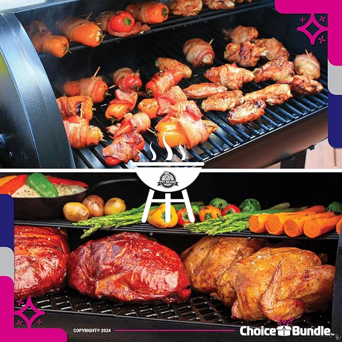 Pit Boss Hatch Chili Verde Premium Barbecue Mixed Seasoning Spice &amp Rub 2 pk Choice Bundle (10 oz) + Guide &amp Keychain Bottle Opener (4 Items)!