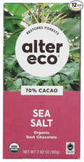 ALTER ECO CHOCOLATE BAR DARK SEASALT 2.82OZ 12PACK