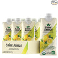 Saint James Organic Black Tea Classic Lemon Zero Sugar Kosher USDA Certified Organic 16.9 Fluid Ounce (Pack of 12)