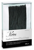 Filotea Egg Spaghetti Pasta Black Squid Ink 8.8 Ounce