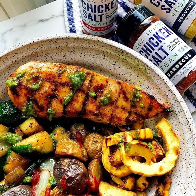 Chicken Salt Barbecue - Vegan Non-GMO NO MSG Gluten Free Australia's #1 All-Purpose Seasoning (3 Pack)