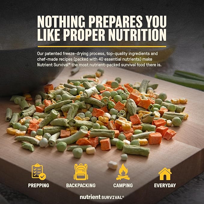 Freeze-Dried Mixed Vegetables – #10 Can | 25-Year Shelf Life | Emergency Food | Premium Non-GMO Blend
