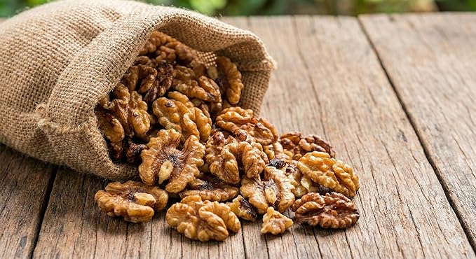 Dry Roasted California Walnut Halves &amp Pieces Unsalted Non-GMO Vegan Snack Bulk 35 lb (35 Pounds) Case for Baking Foodservice and Wholesale Use